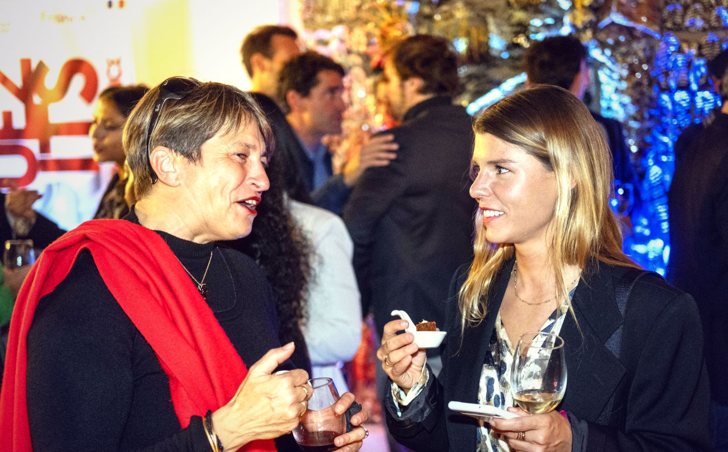 Échanges pendant un afterwork